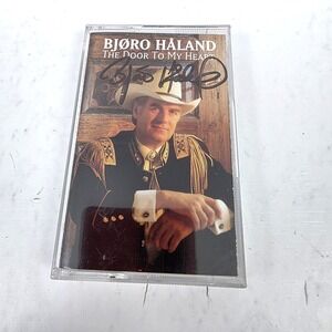 Bjoro Haland AUTOGRAPHED Cassette Tape Norwegian Country The Door To My Heart